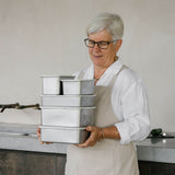 Rectangle Stainless Steel and Glass Containers Set