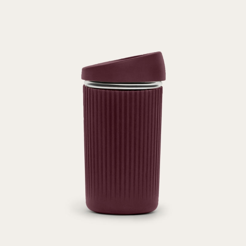 Reusable Glass Coffee Cup | 12oz