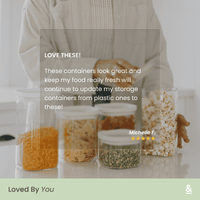 Newrybar Square Glass Pantry Jars | 2pk
