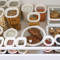 Newrybar Square Glass Pantry Jars | 2pk