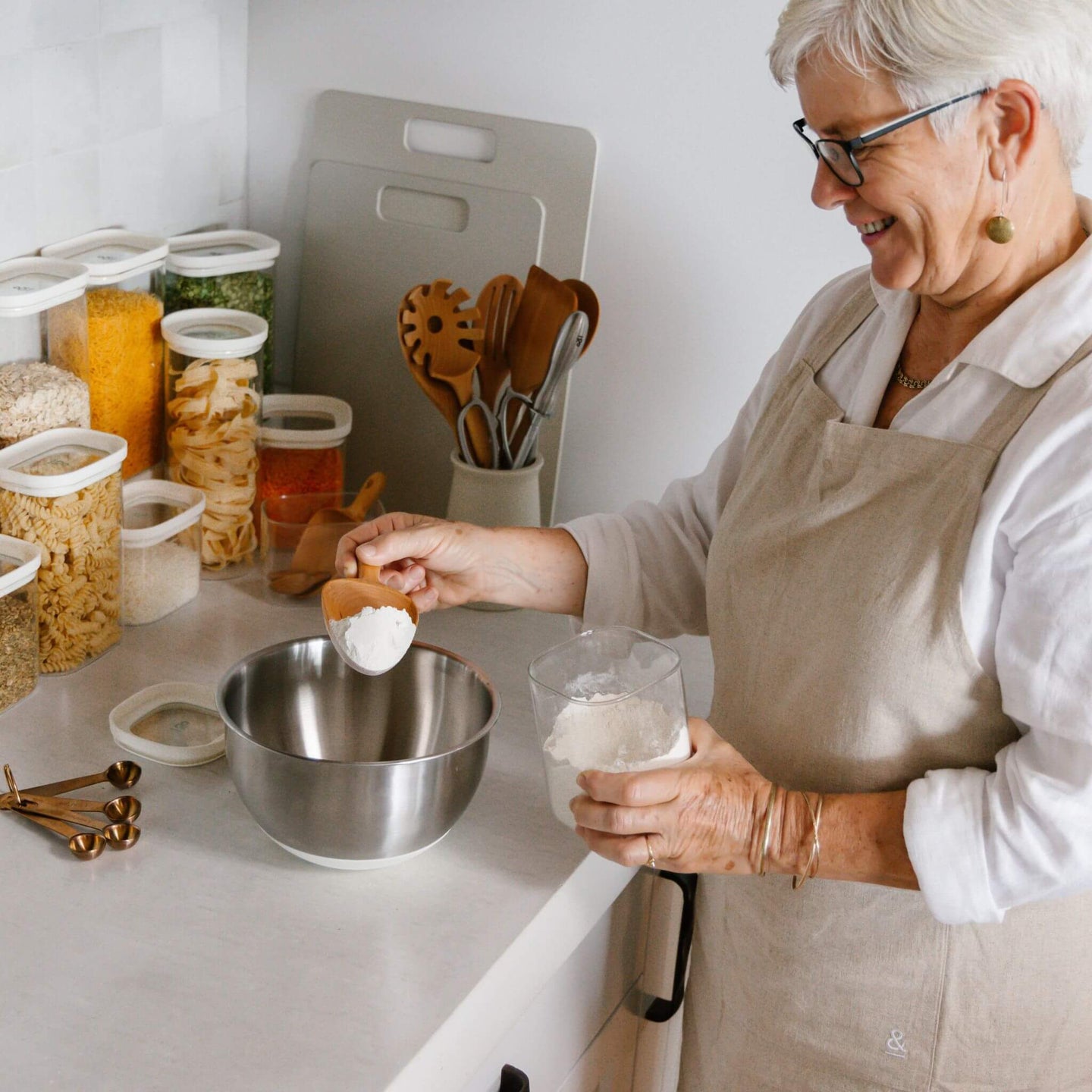 Wooden Beechwood Pantry Scoop 2pk