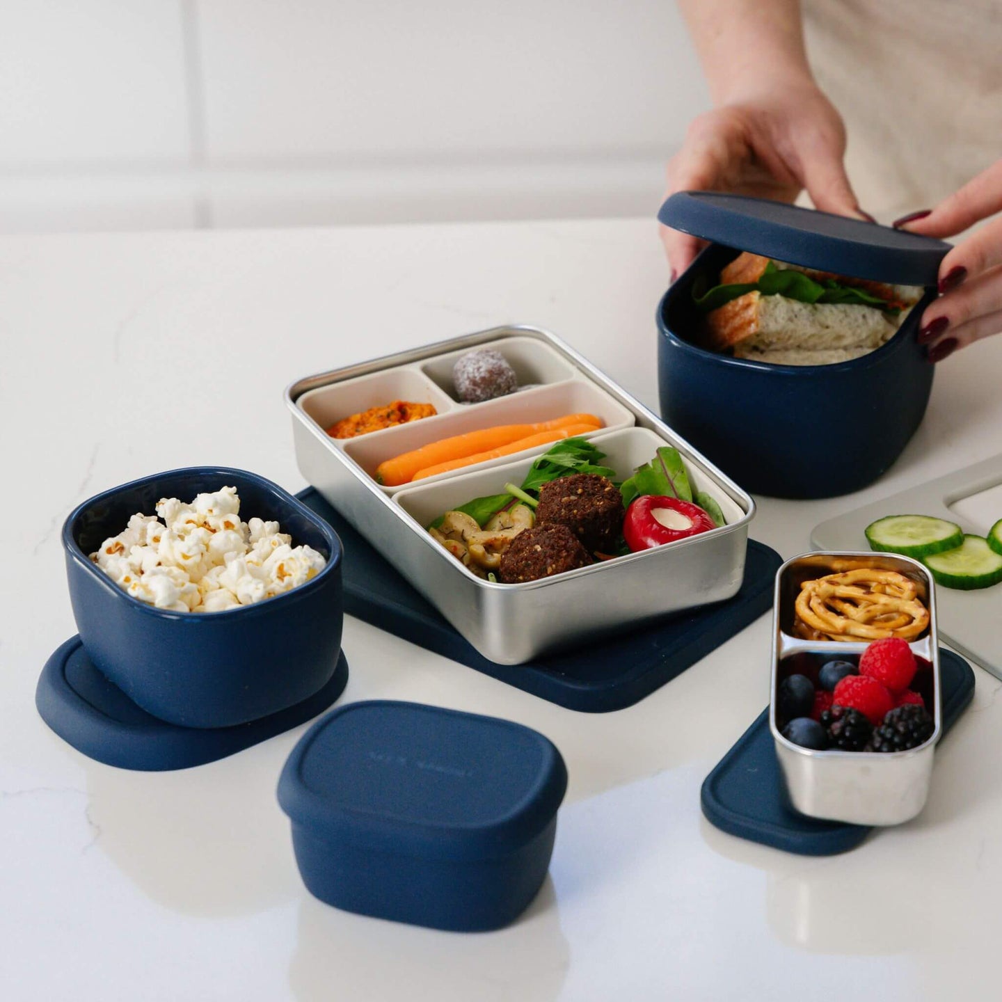 Silicone Lunch & Snack Bundle