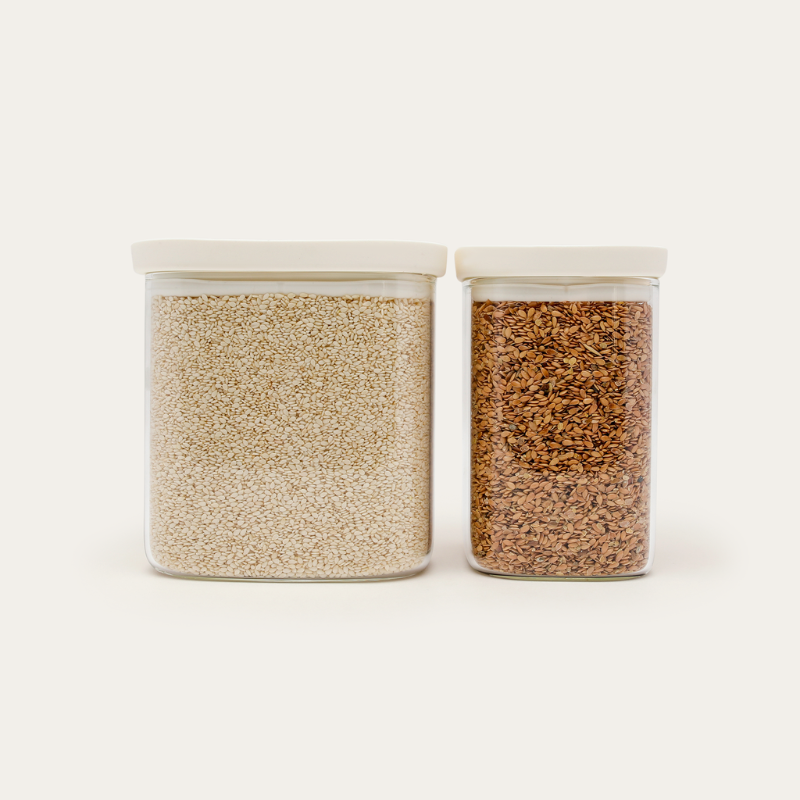 Tallow Glass Pantry Jars | 2pk