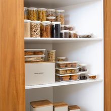 Ultimate Glass Pantry Container Makeover - Oat