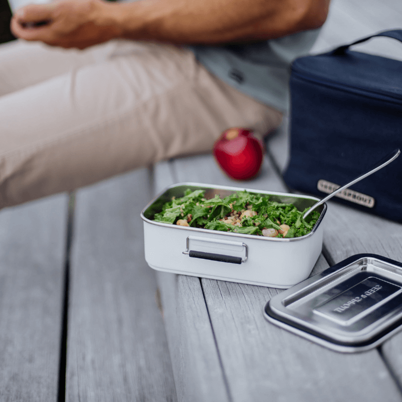 Lunch Box Leak-proof Bento Box Salad Container With Dressing Container 3  Compartments Salad Box-to-go For Salads And Snacks, Lunch Box Microwave  Heati
