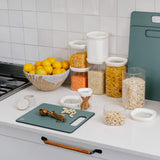 Newrybar Square Glass Pantry Jars | 2pk