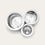 Stainless Steel and Glass Food Containers | Round Mixed 3pk
