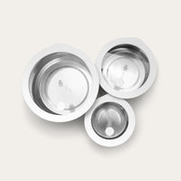 Stainless Steel and Glass Food Containers | Round Mixed 3pk
