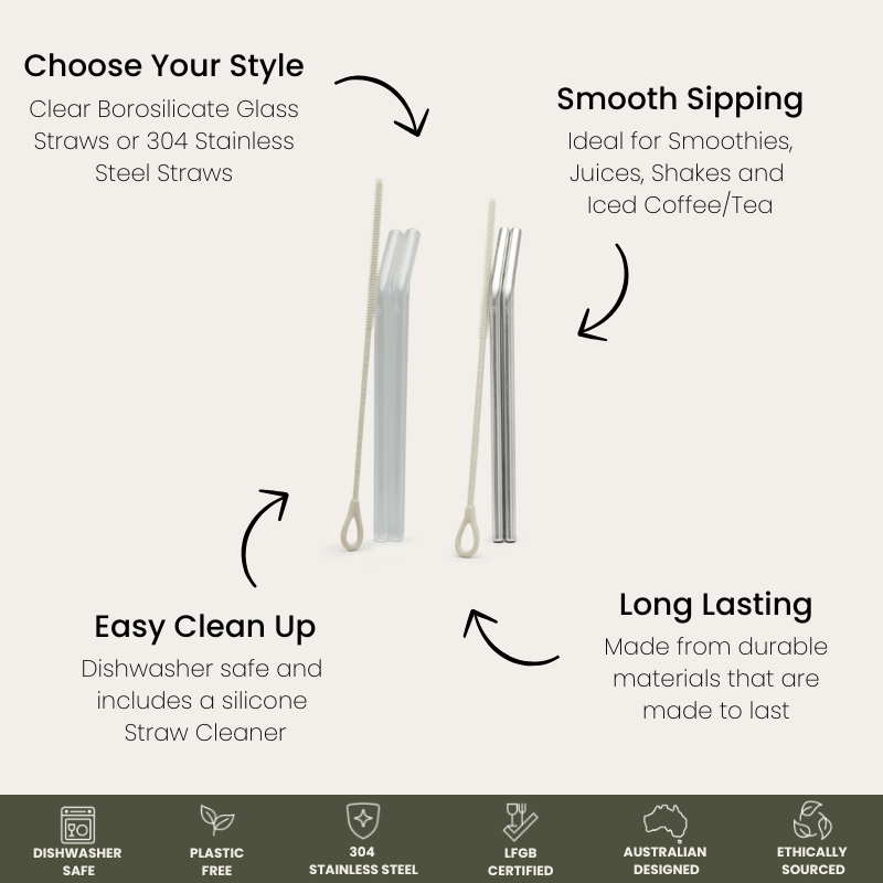 Smoothie Cup Straw Set