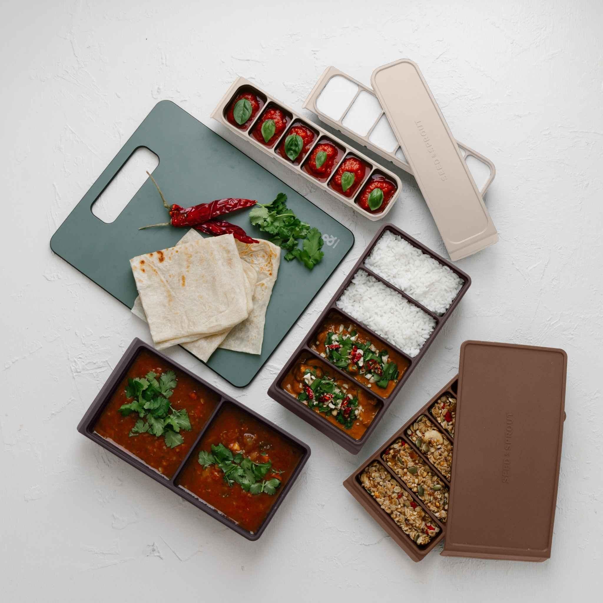 6 Portion Silicone Freezer Tray Set