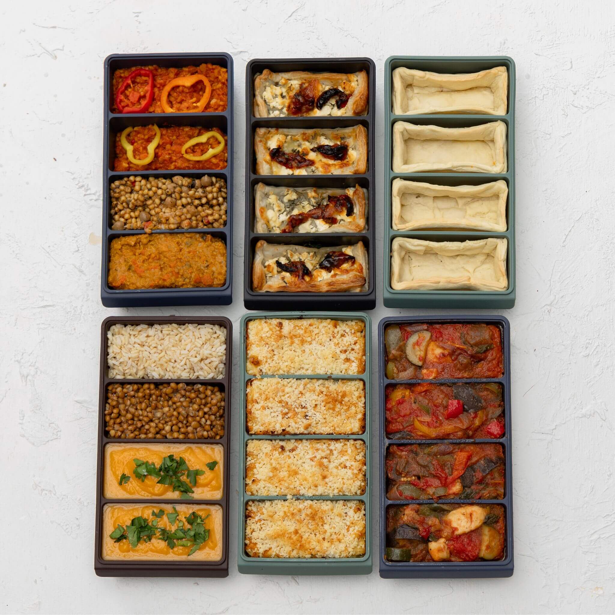 Meal Prep Freezer Tray Set