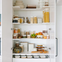 Wategos Round Glass Pantry Jars | Oat Milk