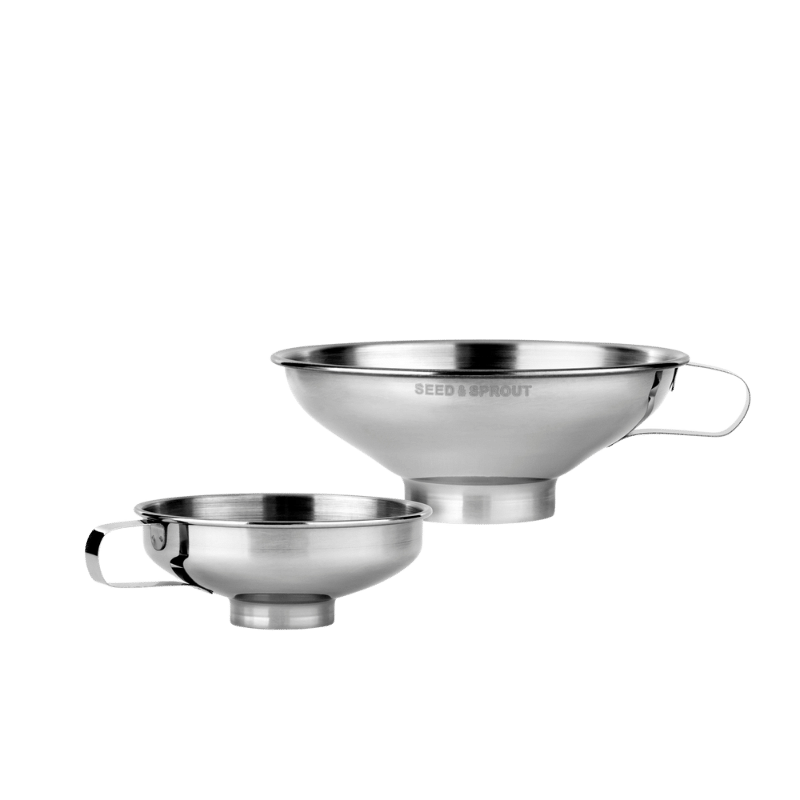 Stainless Steel Funnel - Set of 2
