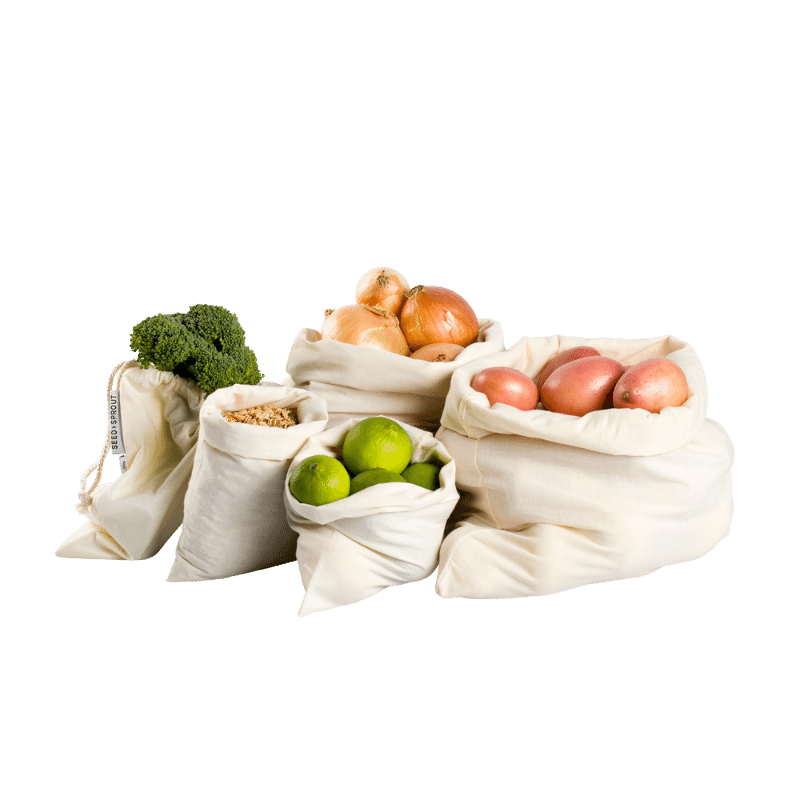 Organic Bulk Food Bags - Set of 5